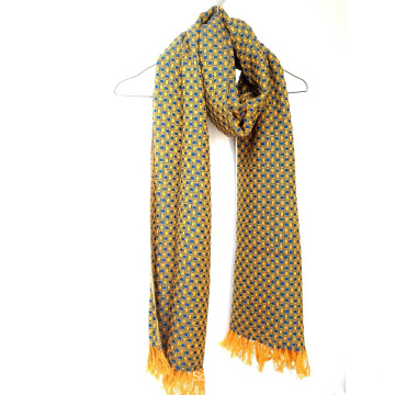 Cashmere Color Basket Woven Shawl